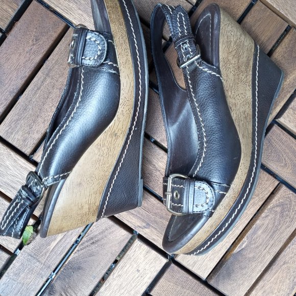 Shoes Wedges Platform Sandals - Picture 2 of 12